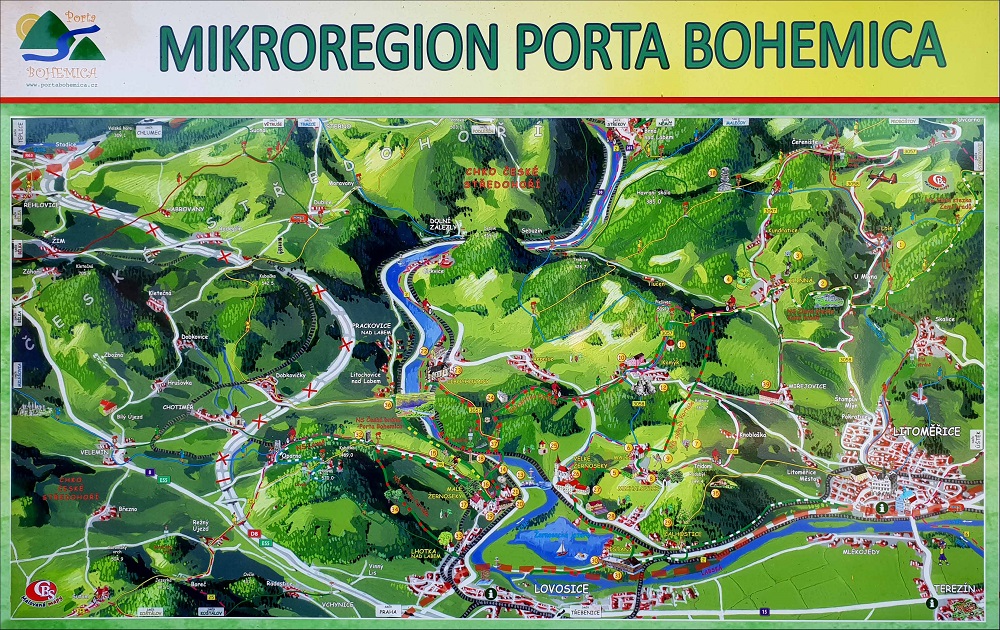 mapa porta bohemica